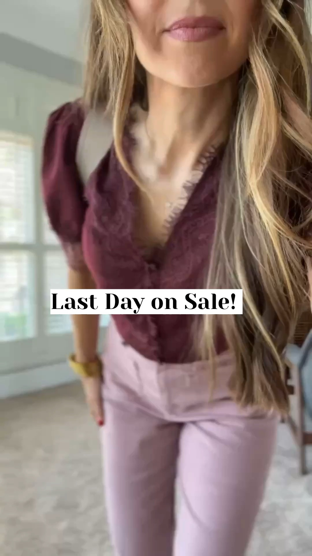 @Target top and bottom on sale! Ends today! Each piece under $25. Small top and size 4 pants

#LTKootd #LTKSaleAlert