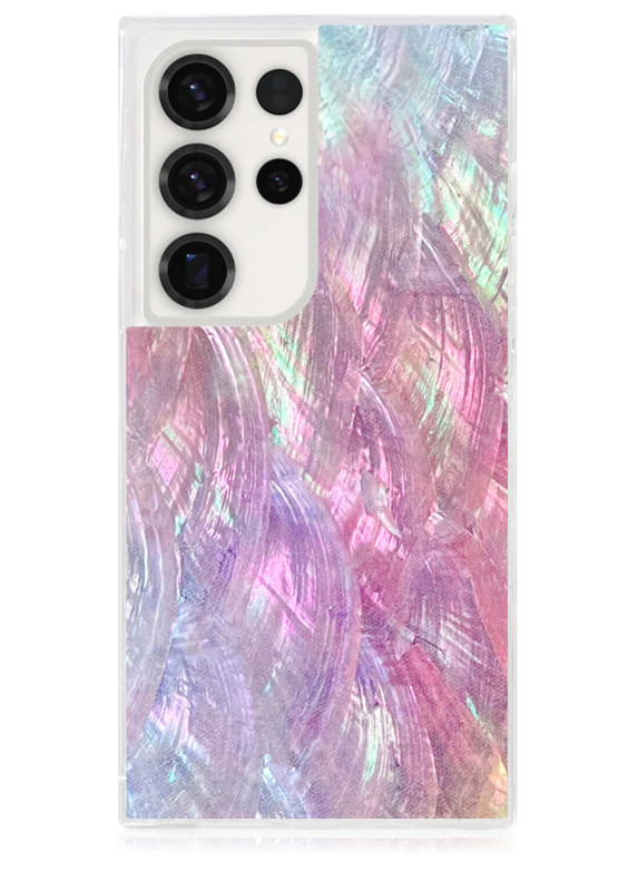 SQUARE® Pink Mother of Pearl Galaxy Case | FLAUNT