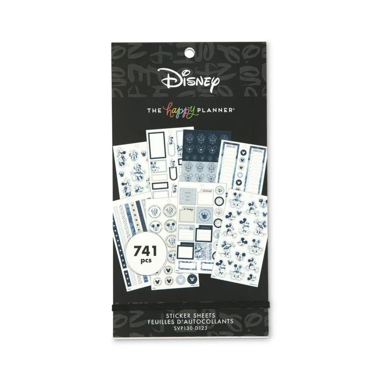 The Happy Planner Disney© Mickey Mouse & Minnie Mouse Indigo Value Pack Stickers | Walmart (US)