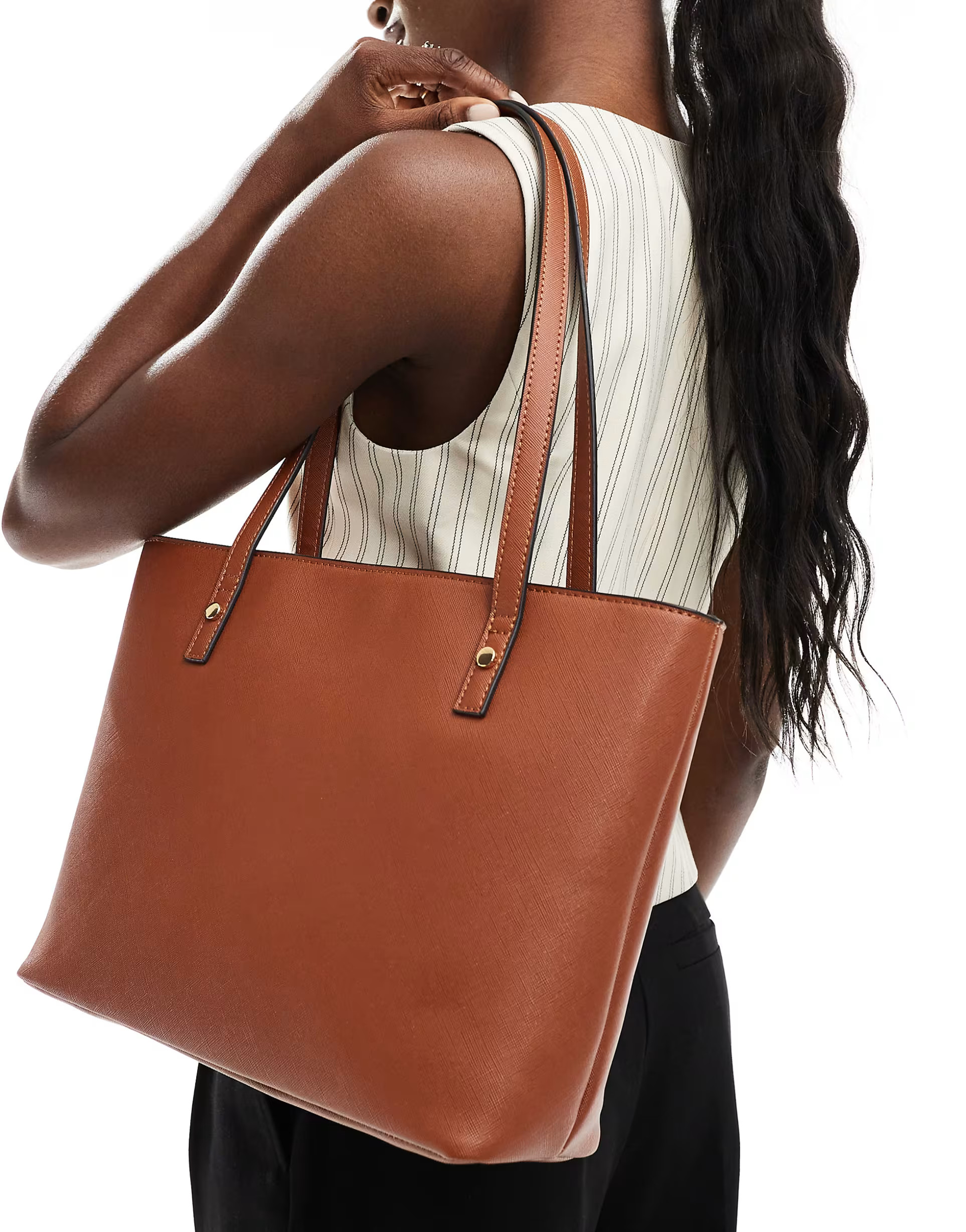 ASOS DESIGN easy tote bag in tan | ASOS (Global)