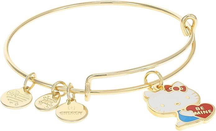 Alex and Ani Hello Kitty Be Mine Bracelet Gold One Size | Amazon (US)