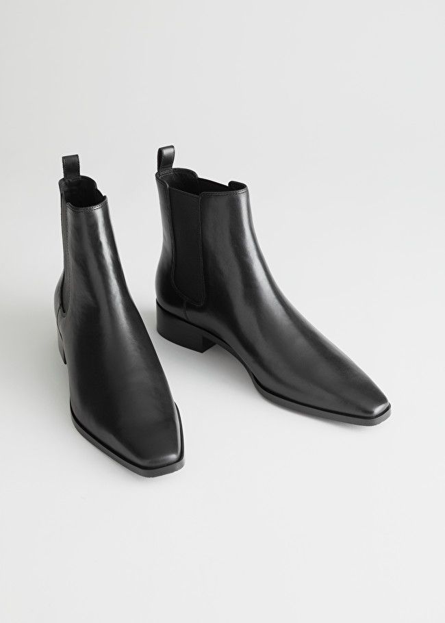Square Toe Leather Chelsea Boots | & Other Stories (EU + UK)