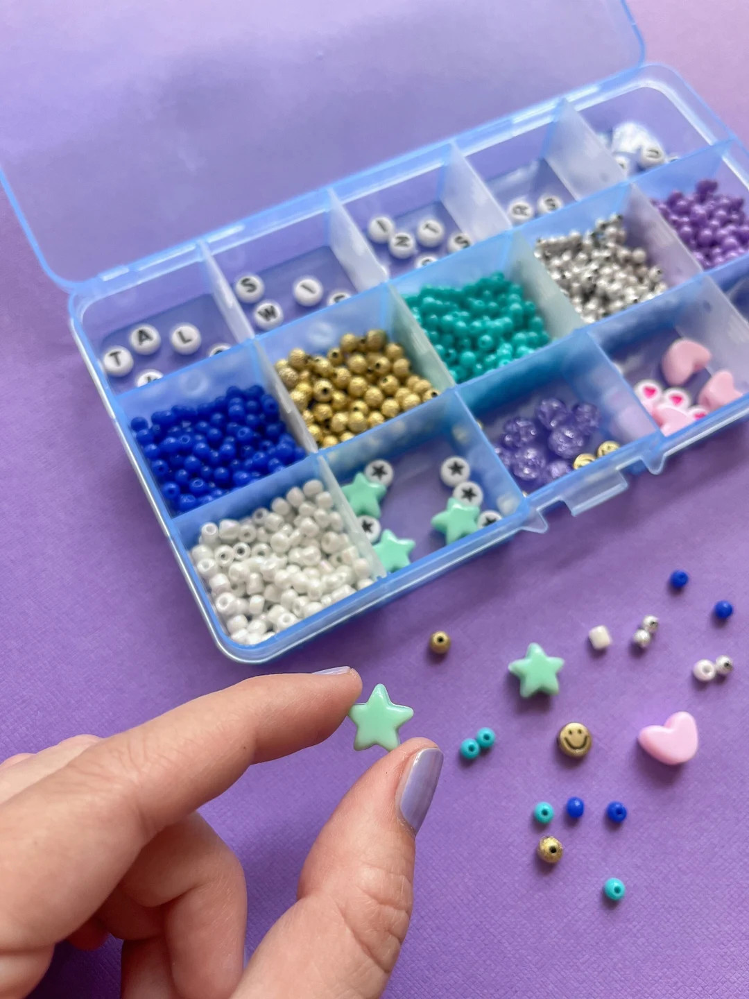 make the friendship bracelets, taylor swift DIY midnights stretchy bracelet craft kit, eras tour ... | Etsy (US)