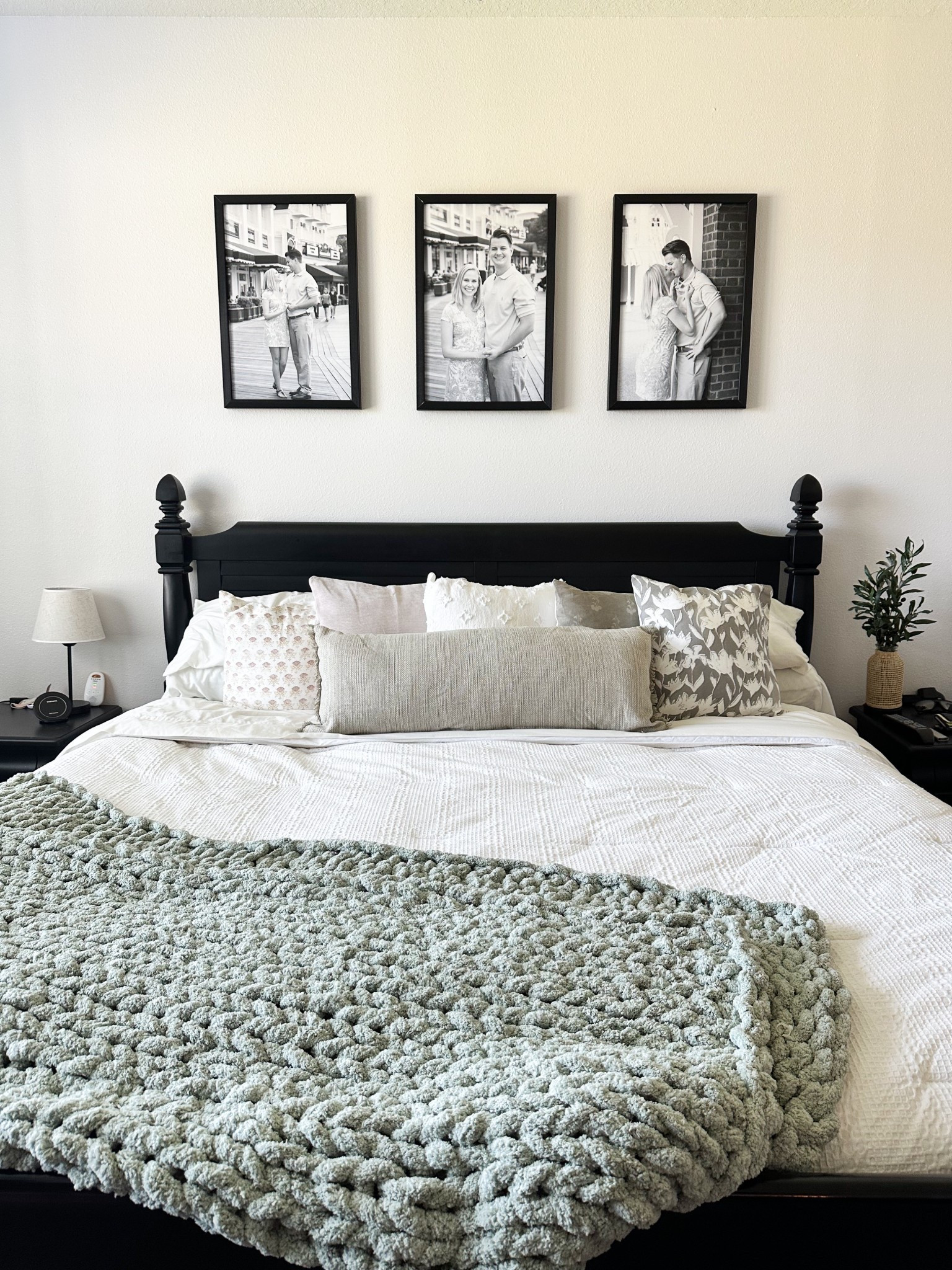 Master bedroom. Bedroom. Neutral. Modern. Basic. White. Black. Bed. Minimal. Minimalist. 

#LTKFamily #LTKHome