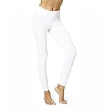 HUE Womens Leggings, White, Medium US | Amazon (US)