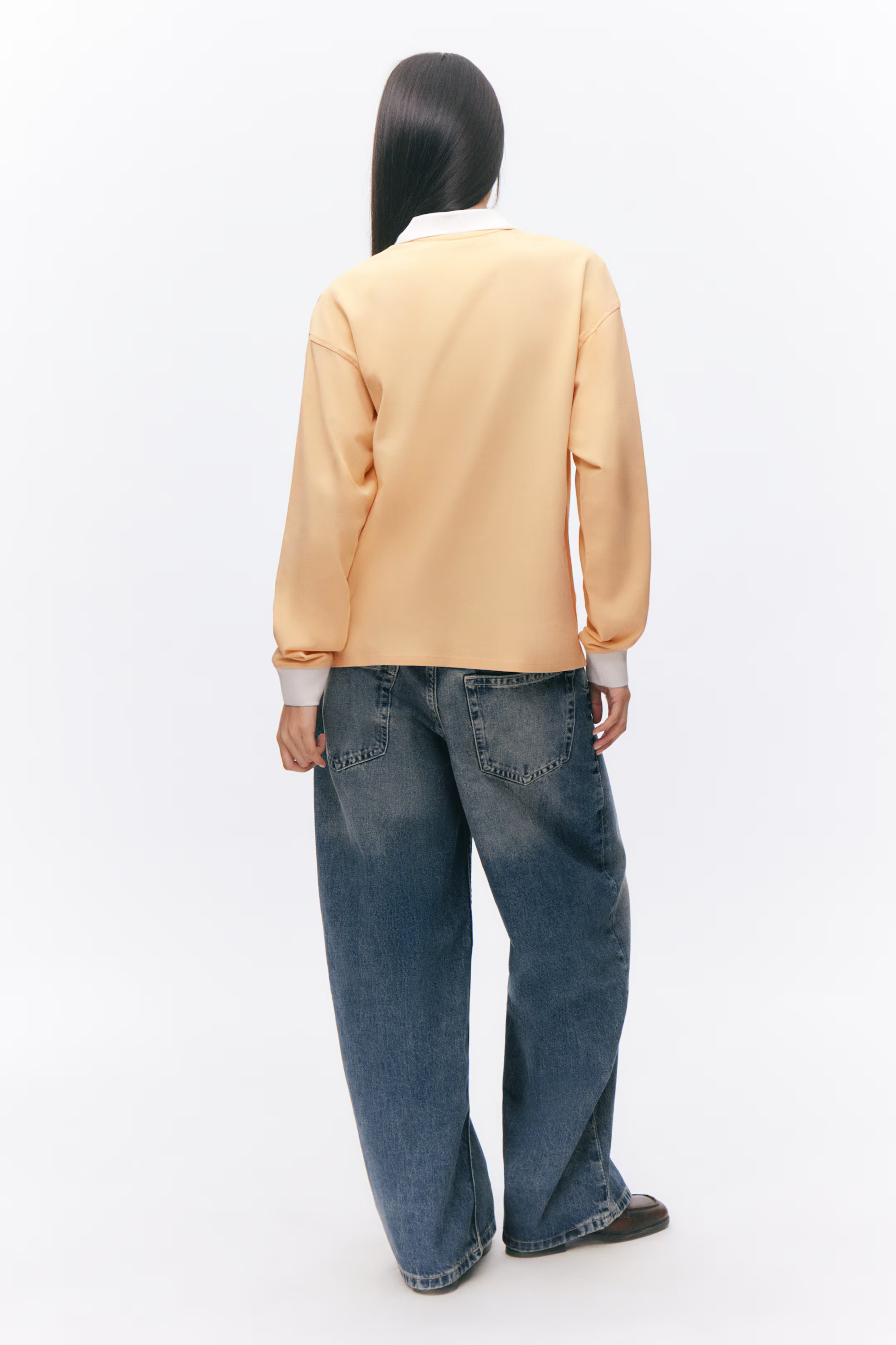 Long Sleeve Rugby Polo Top | H&M (UK, MY, IN, SG, PH, TW, HK)