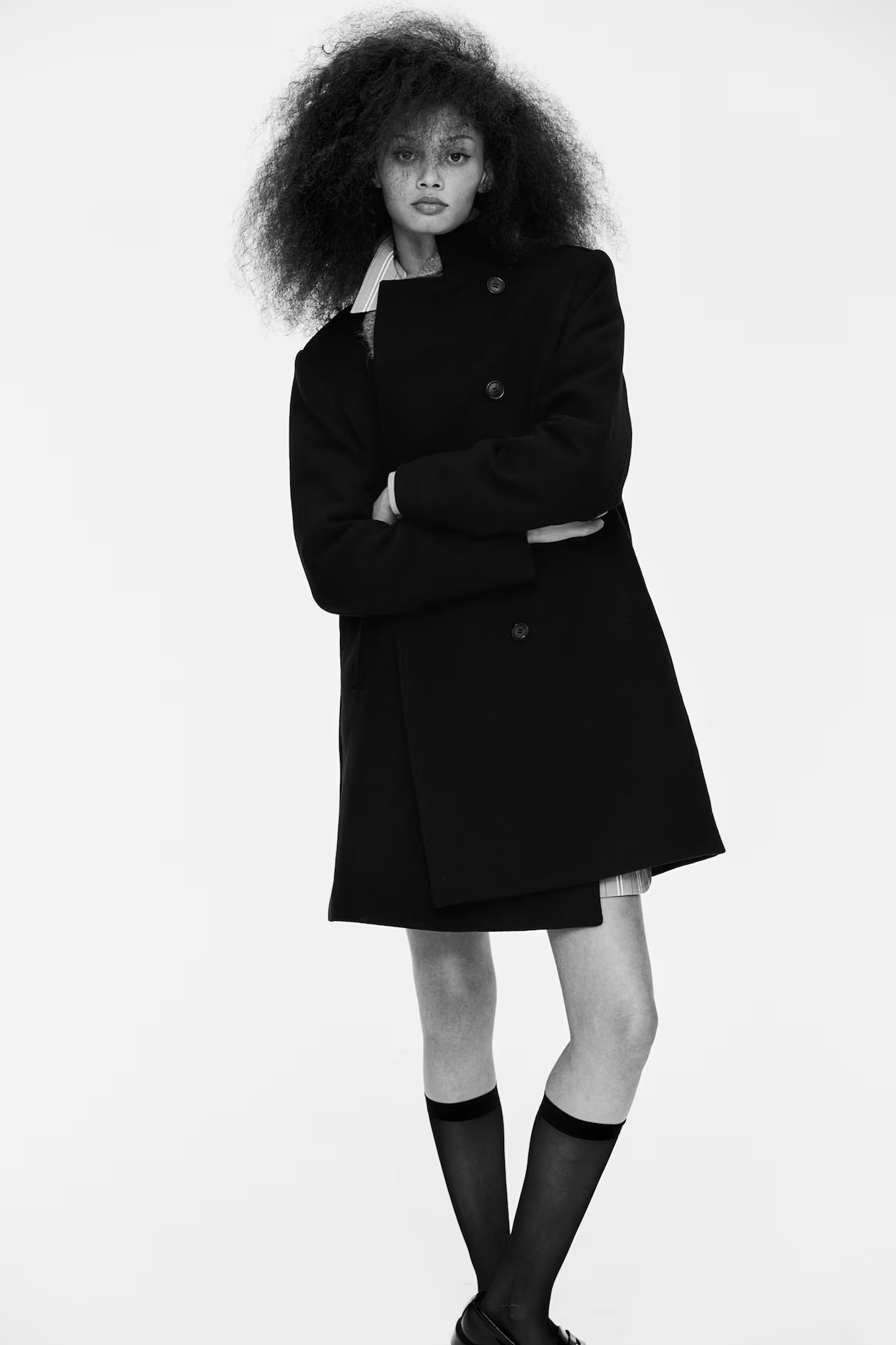 Double-breasted car coat | H&M (UK, MY, IN, SG, PH, TW, HK)