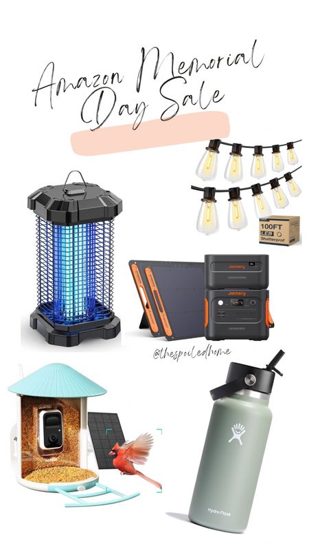 Amazon is having some great Memorial Weekend sales and these are a few finds to get you summer ready! Shatterproof cafe lights to add some ambiance to the back patio. The smart bird feeder that can help ID birds and send you notifications/photos of who is eating at your feeder. Most Jackery solar products are on sale and this is the cheapest we’ve seen their solar generator kit. 

#LTKSeasonal #LTKHome