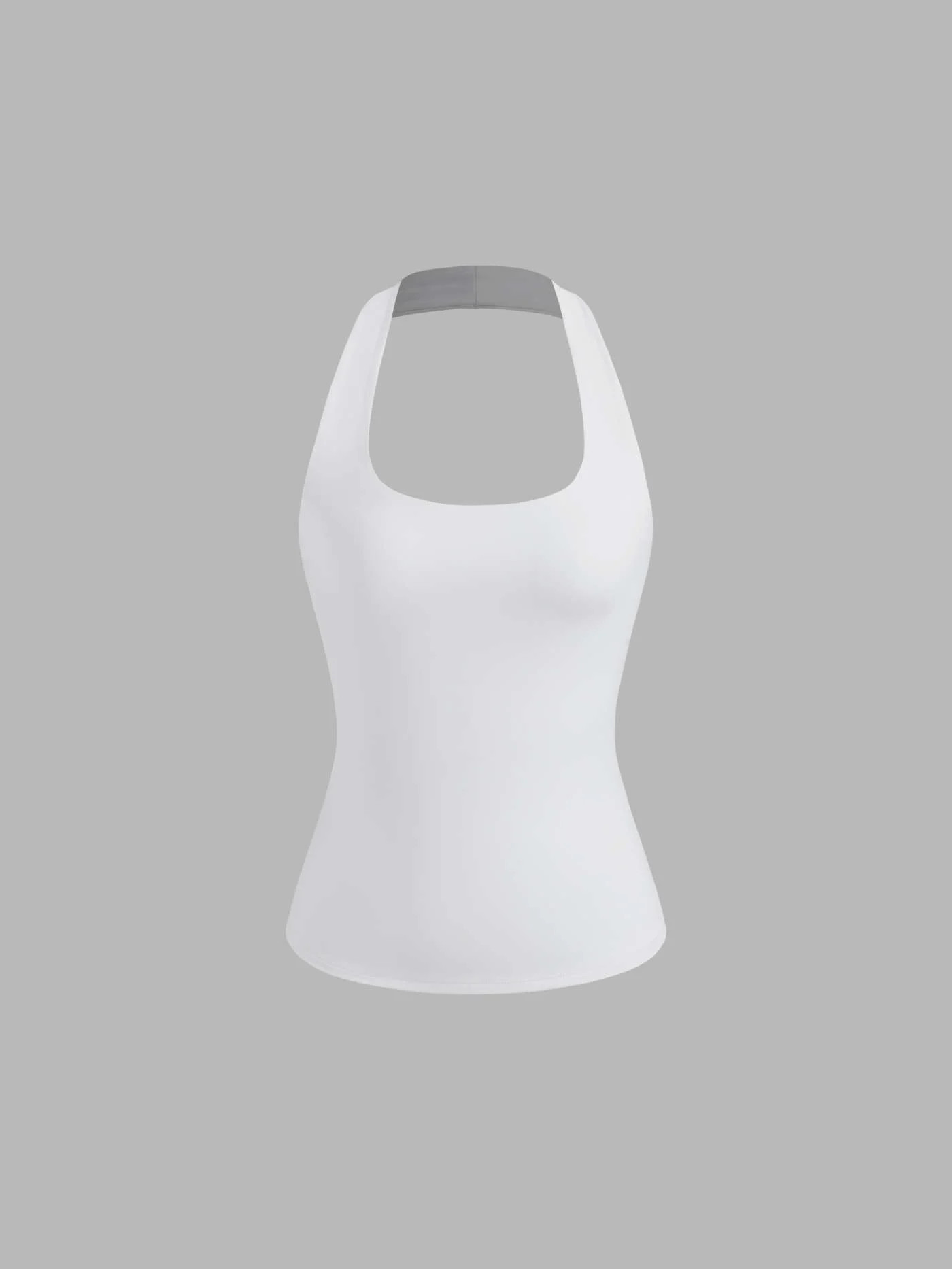 Contour Double Layered Halter Neckline Tank Top... | Cider