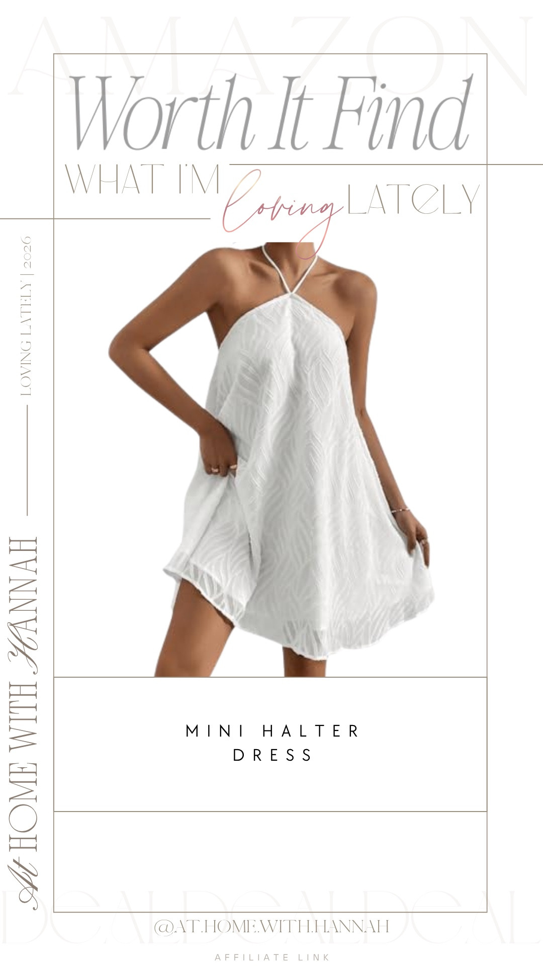 This mini halter dress is such a pretty warm-weather find for vacations, beach dinners, brunch, date nights, graduation parties, and summer events. It has that easy, feminine look that feels simple to style but still a little more special than a basic sundress.

If you’re shopping for:
• white mini dress
• halter summer dress
• vacation dress
• beach dinner outfit
• bridal shower dress
• summer date night outfit
• Amazon fashion finds
• feminine summer dresses

This one is linked here if you want an easy summer dress that still feels dressed up 🤍




••
white mini dress • mini halter dress • halter summer dress • vacation dress • beach dinner outfit • summer date night outfit • bridal shower dress • feminine summer dresses • Amazon fashion finds • warm weather outfit • resort dress • summer event dress

#WhiteMiniDress #SummerDressFinds #VacationOutfitIdeas #AmazonFashionFinds #SummerStyle
#ltkstyle #ltkfinds #ltkfashion

#LTKSeasonal #LTKootd