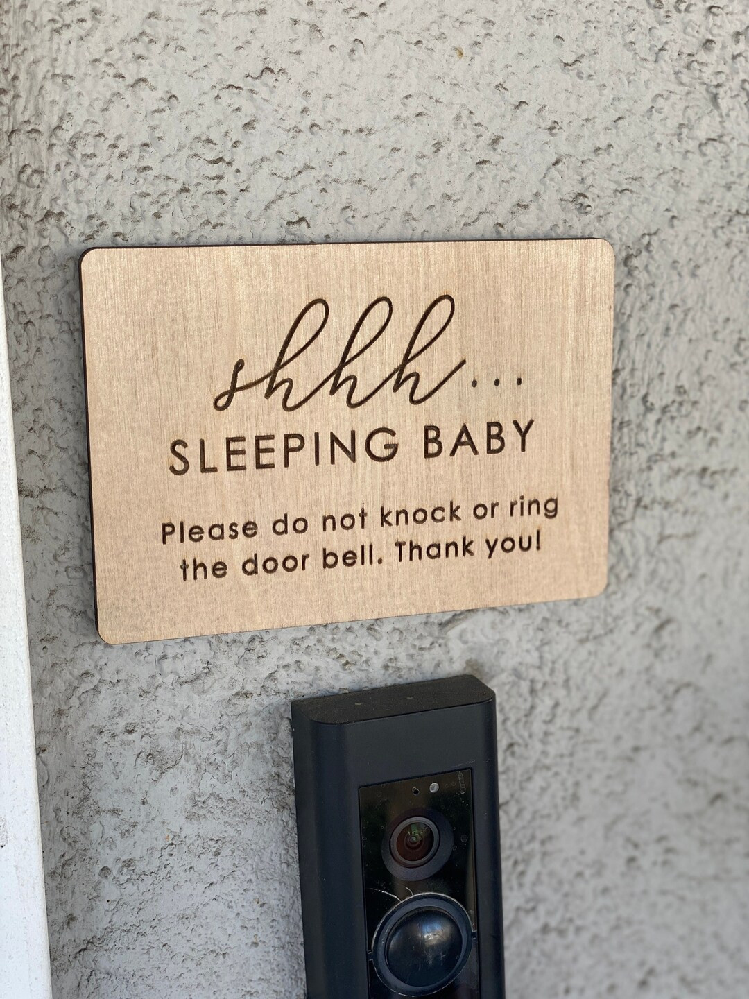 Shhh Sleeping Baby Please Do Not Knock or Ring Door Bell Sign, No Soliciting, Do Not Disturb Door... | Etsy (US)