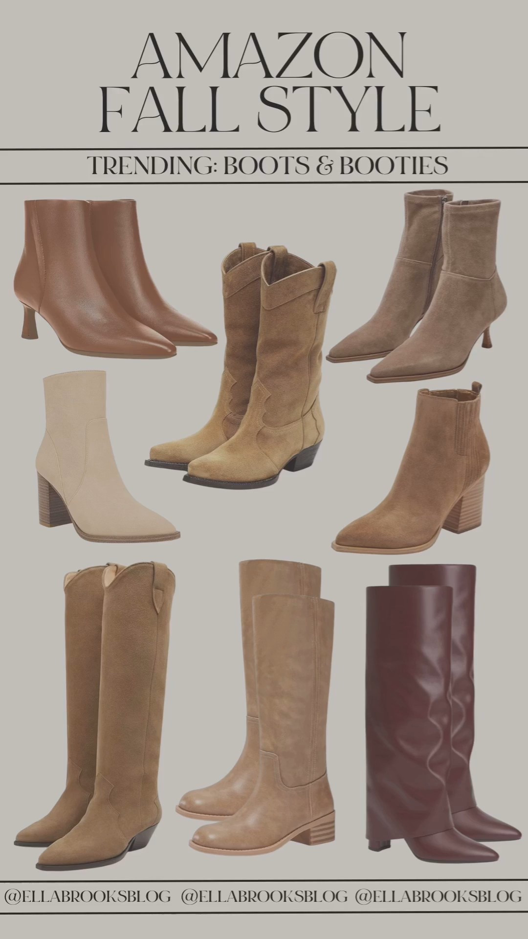 Amazon boots and booties for fall

Western boots, suede boots, kitten heel boots, fall style

#LTKSeasonal #LTKShoeCrush #LTKStyleTip