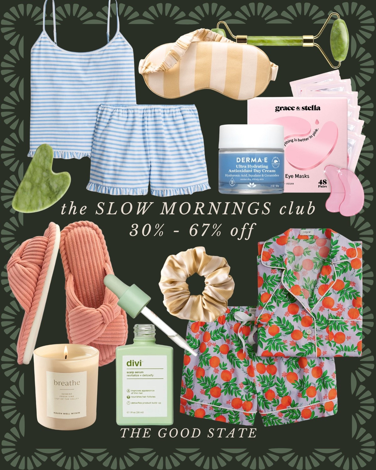 This collection is for those who embrace the slowed down rhythms on an early morning. For the ladies who linger with a cup of coffee in one hand and a journal in the other. For the ones who take notice of the sunlight dancing through the windows and breathes deep the aroma of freshly ground coffee as it’s prepared for the french press. This collection is for those who enjoy matching pajama sets and have one too many coffee mugs (if having too many is even possible). This is for those who are slowing down—even if just internally—in whatever season of life they find themselves in. This is for you☀️

The good state, Lauren England, Amazon, Vera Bradley, Mother’s Day gift idea, Mother’s Day, slow mornings, Emily lex, pottery barn, beauty, clean beauty, chappywrap, stationary, spring fashion, printfresh, coffee mugs, kitchen, living room, spring, Easter basket, Easter, spring home, 

#LTKStyleTip #LTKSaleAlert #LTKFindsUnder50