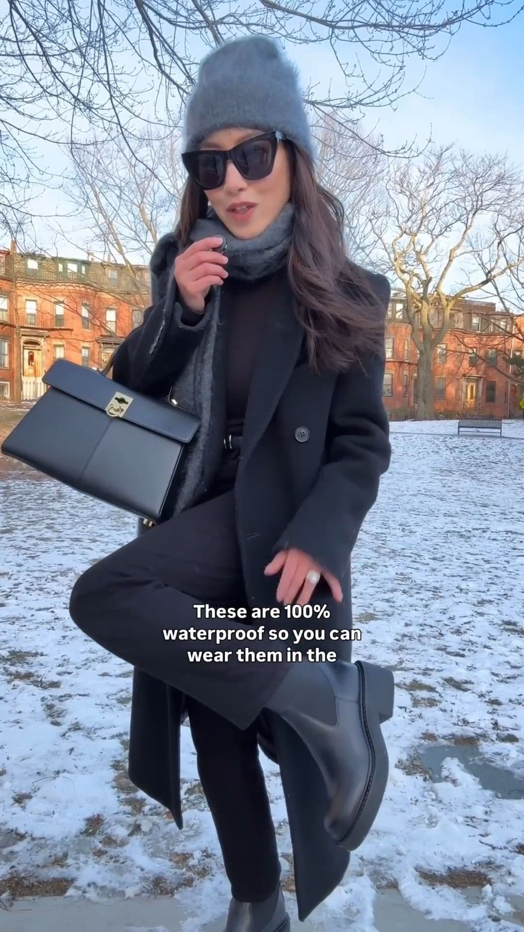 On sale: Favorite classic coat and Waterproof boots with a platform for a little boost 

• Aritzia Constant coat 2XS one of my all time faves. i also have this in charcoal gray. tailored fit, sleeve slightly long on me

• On sale: Blondo waterproof boots 5.5 room for me to fit thicker socks

• loving this lipcolor in Châtaigne Grillée!

• brushed cashmere scarf and beanie. Linked j.crew's which is nice too and Zara options for less

- old abercrombie slim black jeans, linked similar in short. The Quince ones are good but fit a little wider than these

- Cafune bag

- YSL kate sunglasses

- the etsy scarf magnets are the best quality and sturdiest. The amazon little magnets are for thinner lightwegiht scarves only 

winter warm outfit ideas, wool coat, petite black jeans, winter boots for rainy day or snow 



#LTKWorkwear #LTKSeasonal #LTKPetite