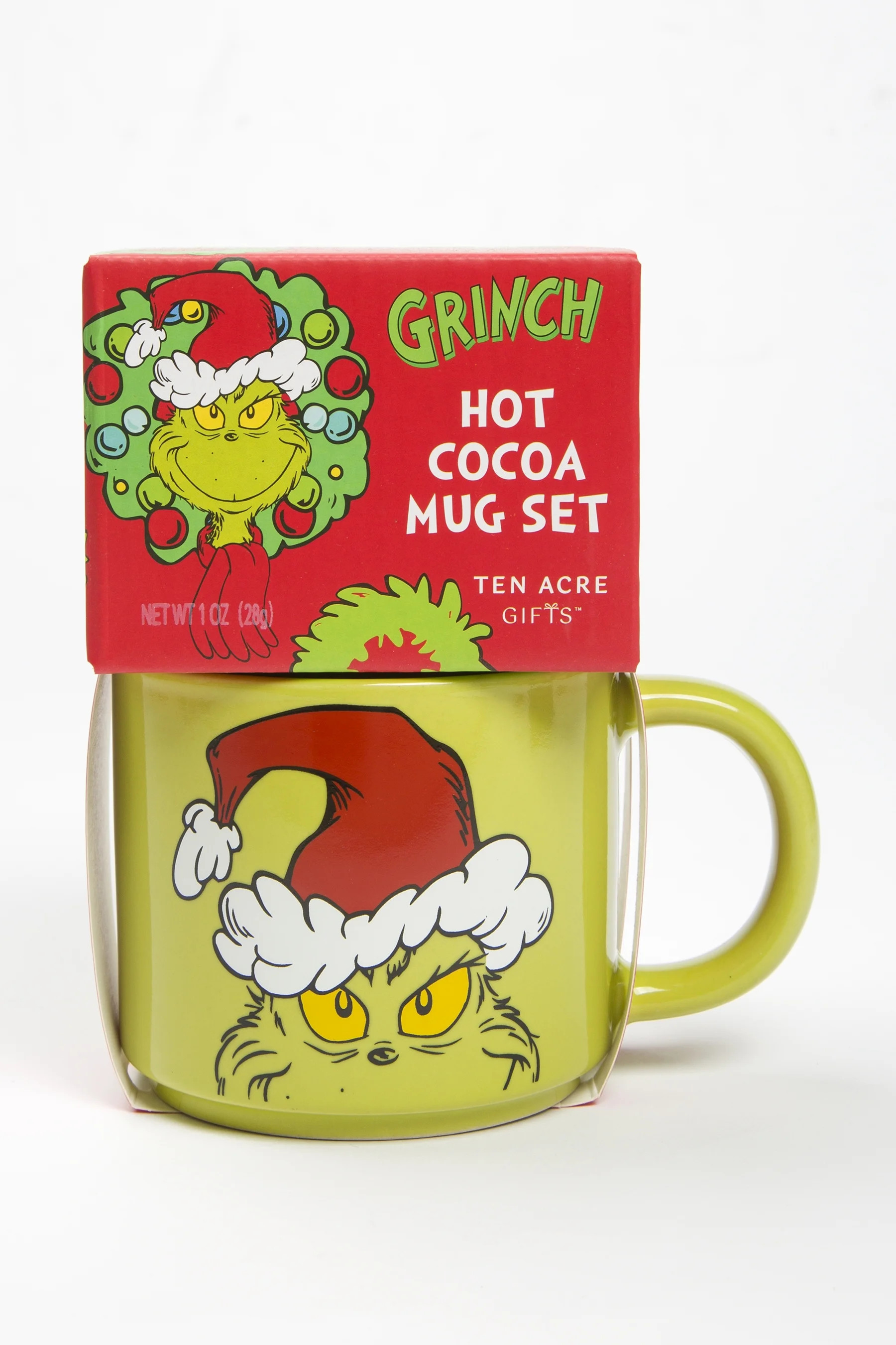 Ten Acre Gifts Dr. Seuss How the Grinch Stole Christmas Mug and Hot Cocoa Gift Set | Walmart (US)