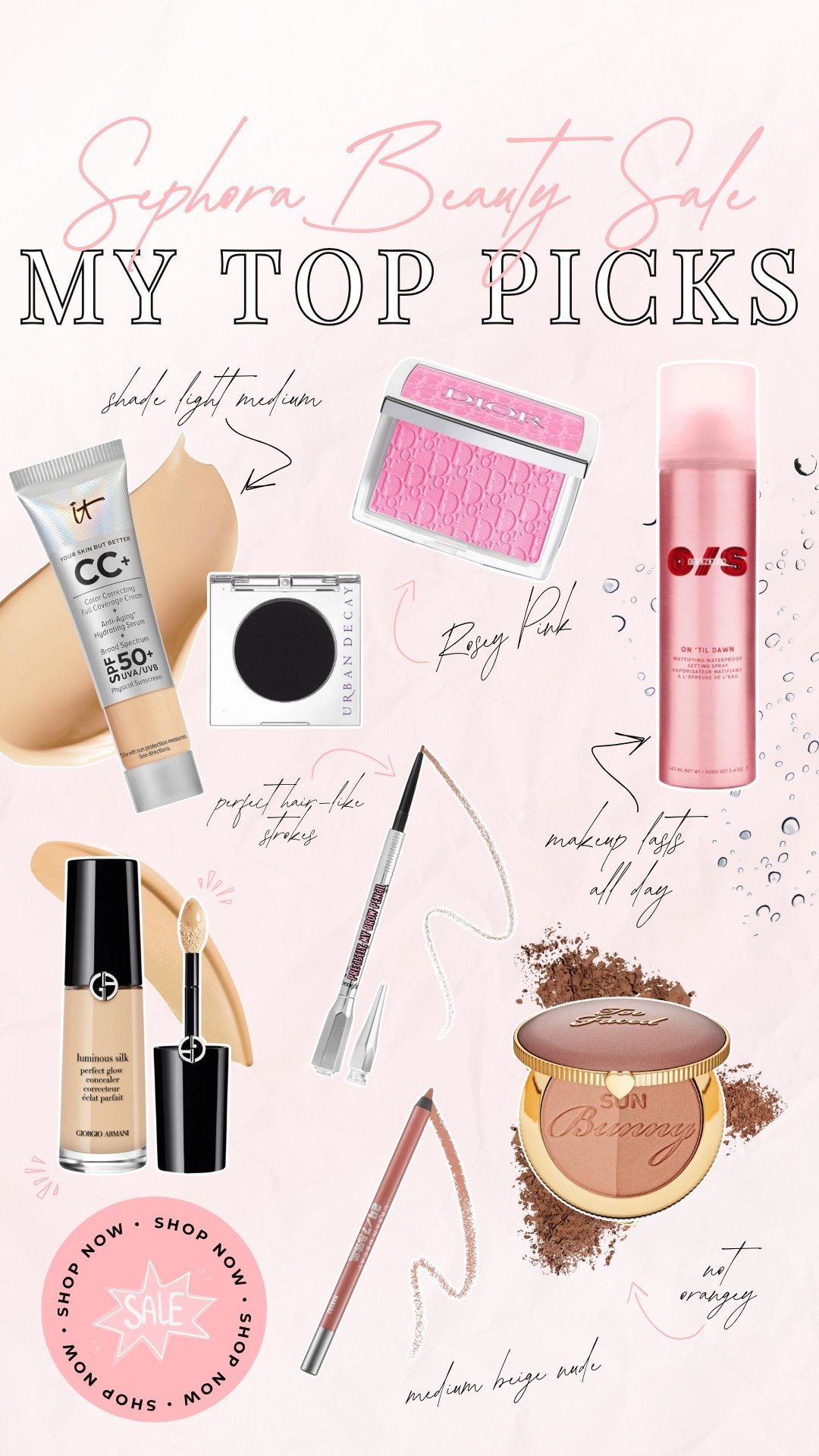 Sephora Beauty Sale 💋 Sharing My Top Picks! 10%-30% off until the 14th! Use code SAVEMORE 

#sephora #sephorasale #makeup #beauty #brows #foundation #blush #bronzer #concealer #lipliner #lipstick #getreadywithme

#LTKBeauty #LTKFindsUnder50 #LTKSaleAlert