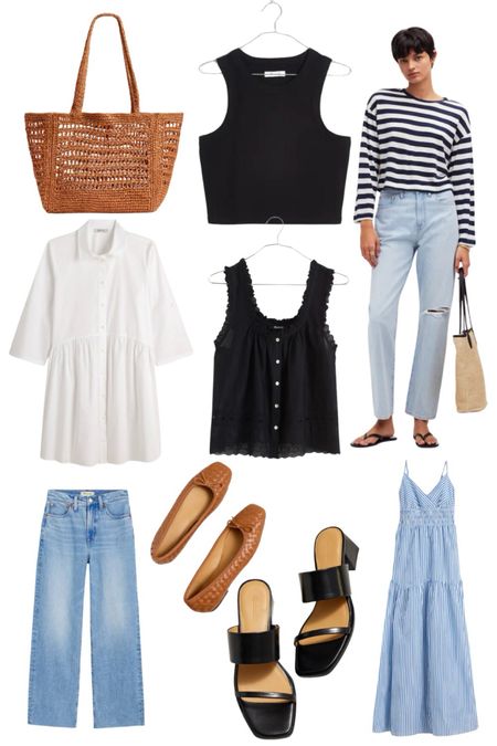 Madewell summer outfit / summer wardrobe capsule picks. 

Vacation outfits
Concert outfits 
Table tops 
White dress
Wide leg jeans 
Cropped tank tops 
Striped cropped sweater 

#LTKxMadewell #LTKStyleTip #LTKTravel