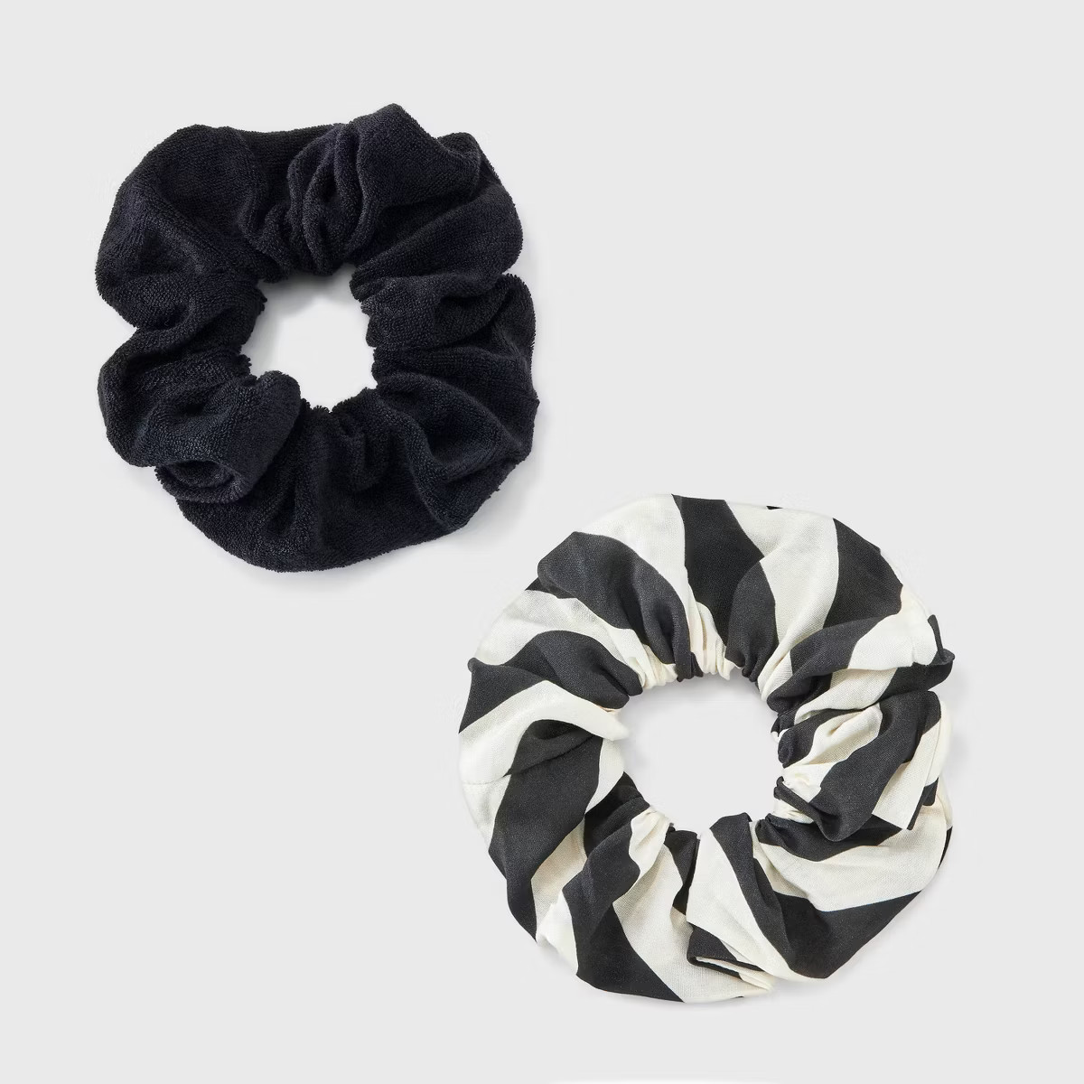 Striped Hair Twister Set 2pc - A New Day™ Black/Natural | Target