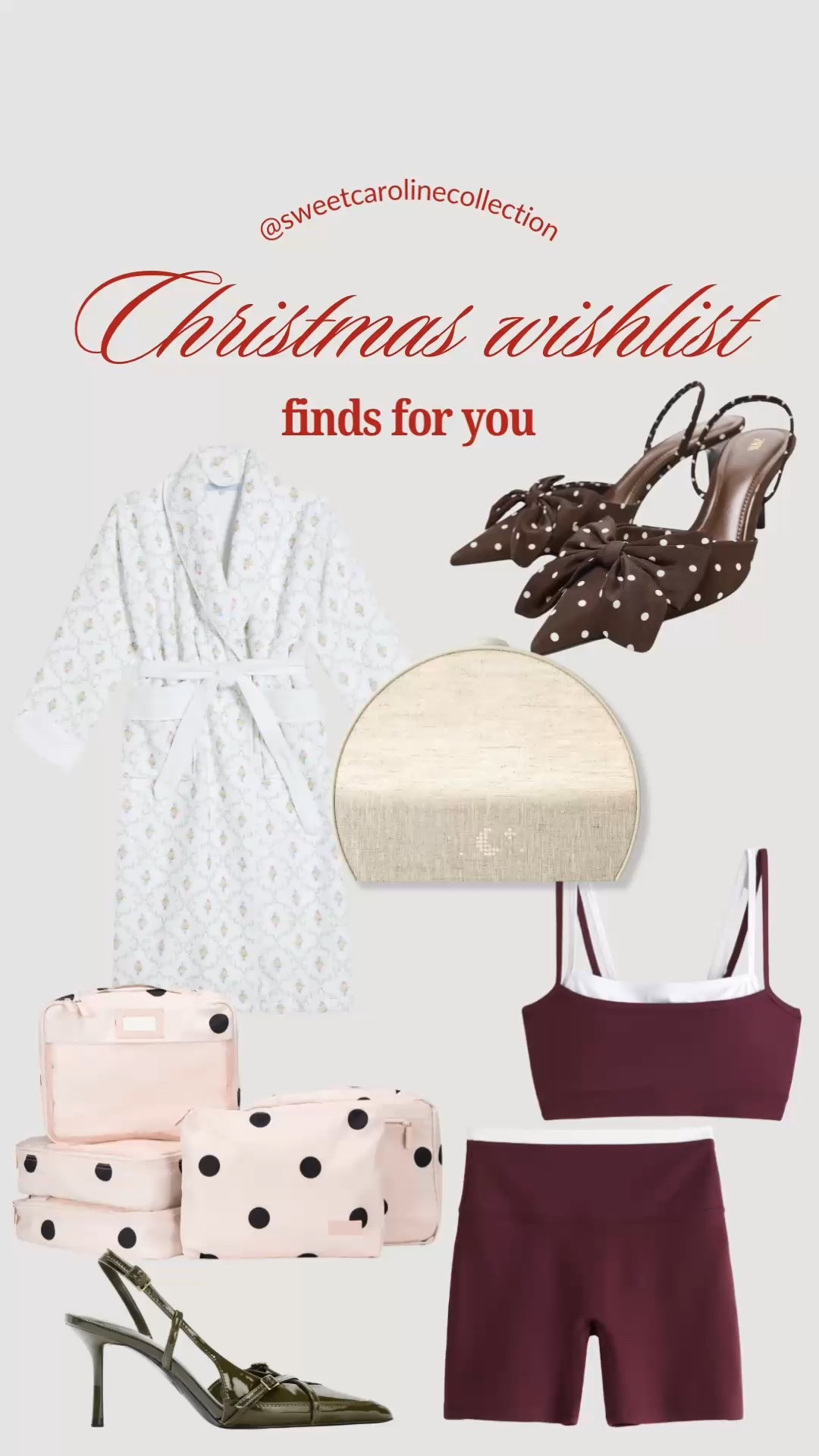 Holiday Gift Guide her 🎁✨

Bala weights, candle, sleep mask, slippers, red light therapy, salt and stone, face roller, Hatch alarm, tea kettle, homebody, cozy edit, bath robe, hotel robe, Serena and Lily, Mackenzie Childs, slippers, candle, lip mask, eye mask, aroma diffuser, socks, pajamas, blanket, bombas, Nordstrom, gift guide, skims, Smeg, canopy, diffuser, fellow, tea kettle, caraway, pot and pan set, voluspa? Blanket, parachute, luigi bormioli, barefoot dreams, wine chiller, nest, candle, vinglace, cocktail shaker, electric kettle, Goop, cookware set, ted baker, blanket, under 300, under 200, under 150, under 100, gift guide, for her, OHOM, Upwest, under 50, home, beauty, perfume, candle, mug, mug warmer, bra, bracelet, Christmas gifts, holiday, seasonal, best sellers, necklace, Chanel, sneakers, new balance, Ugg, bucket hat, Nike, sweatshirt, tennis bracelet, lipstick, slippers, under 50, sweet Caroline collection#LTKhome

#LTKGiftGuide #LTKFindsUnder100 #LTKHoliday