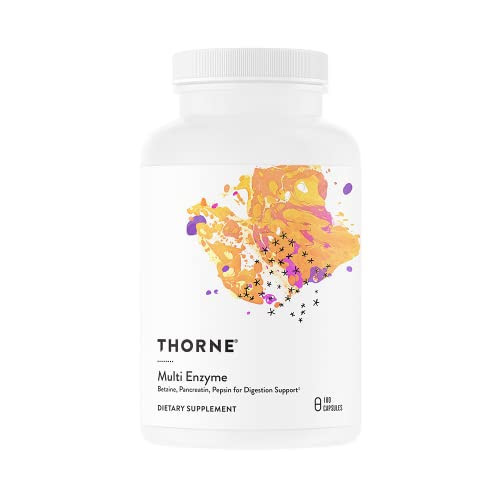 THORNE Multi Enzyme (Formerly B.P.P.) - Betaine, Pepsin, Pancreatin - Comprehensive Blend of Digestive Enzymes to Support Normal Digestion - Dairy-Free - 180 Capsules - 90 Servings | Amazon (US)