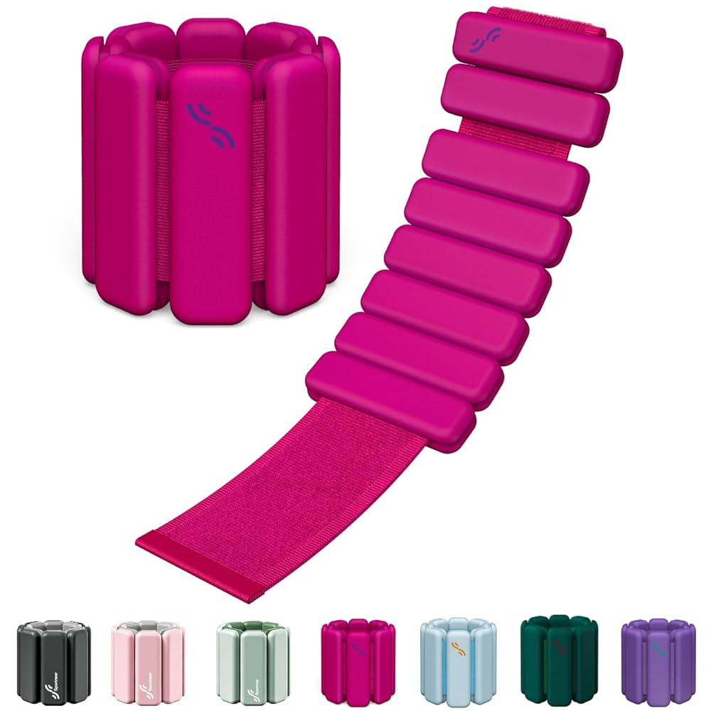 Sportneer Wrist & Ankle Weights for Women Men - 1 Pair (1 lb/2 lb Each) | Adjustable Weighted Bra... | Amazon (US)