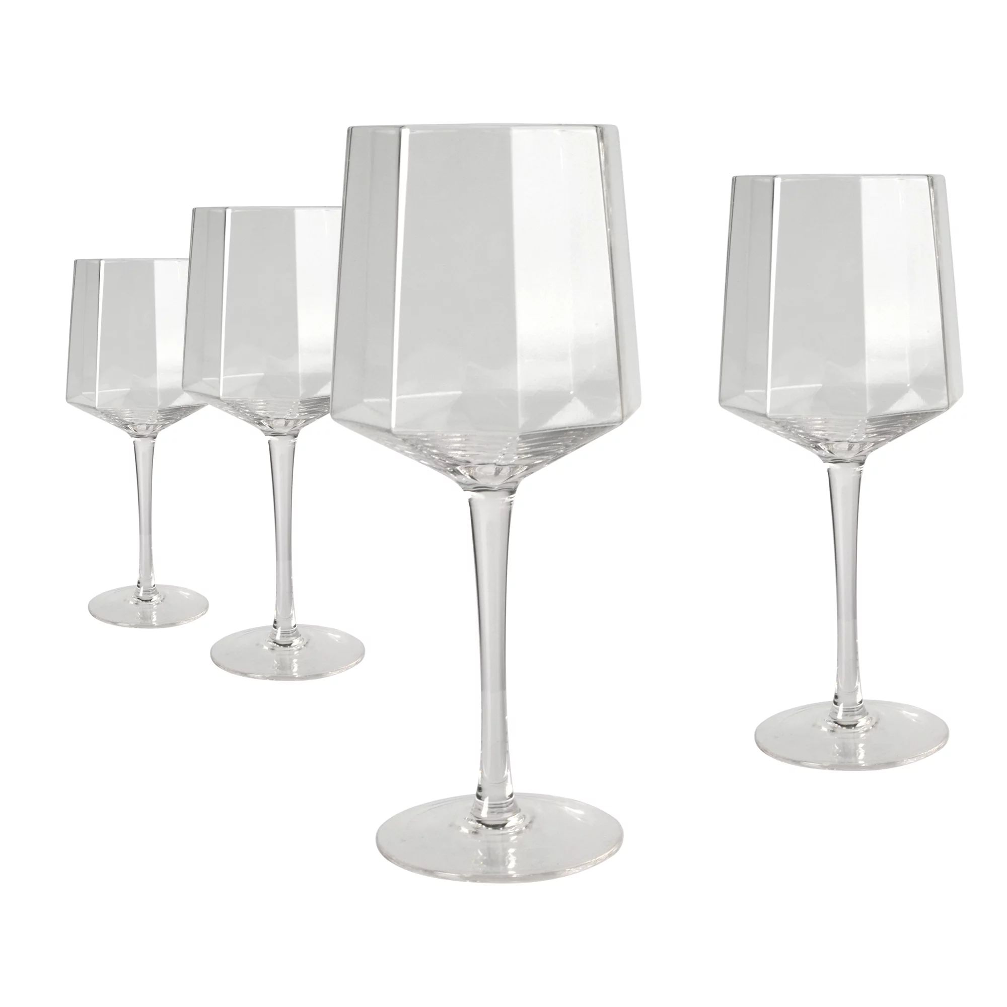 Artland Quartz Clear 16 Ounce Wine Goblet Glass, Set of 4 - Walmart.com | Walmart (US)