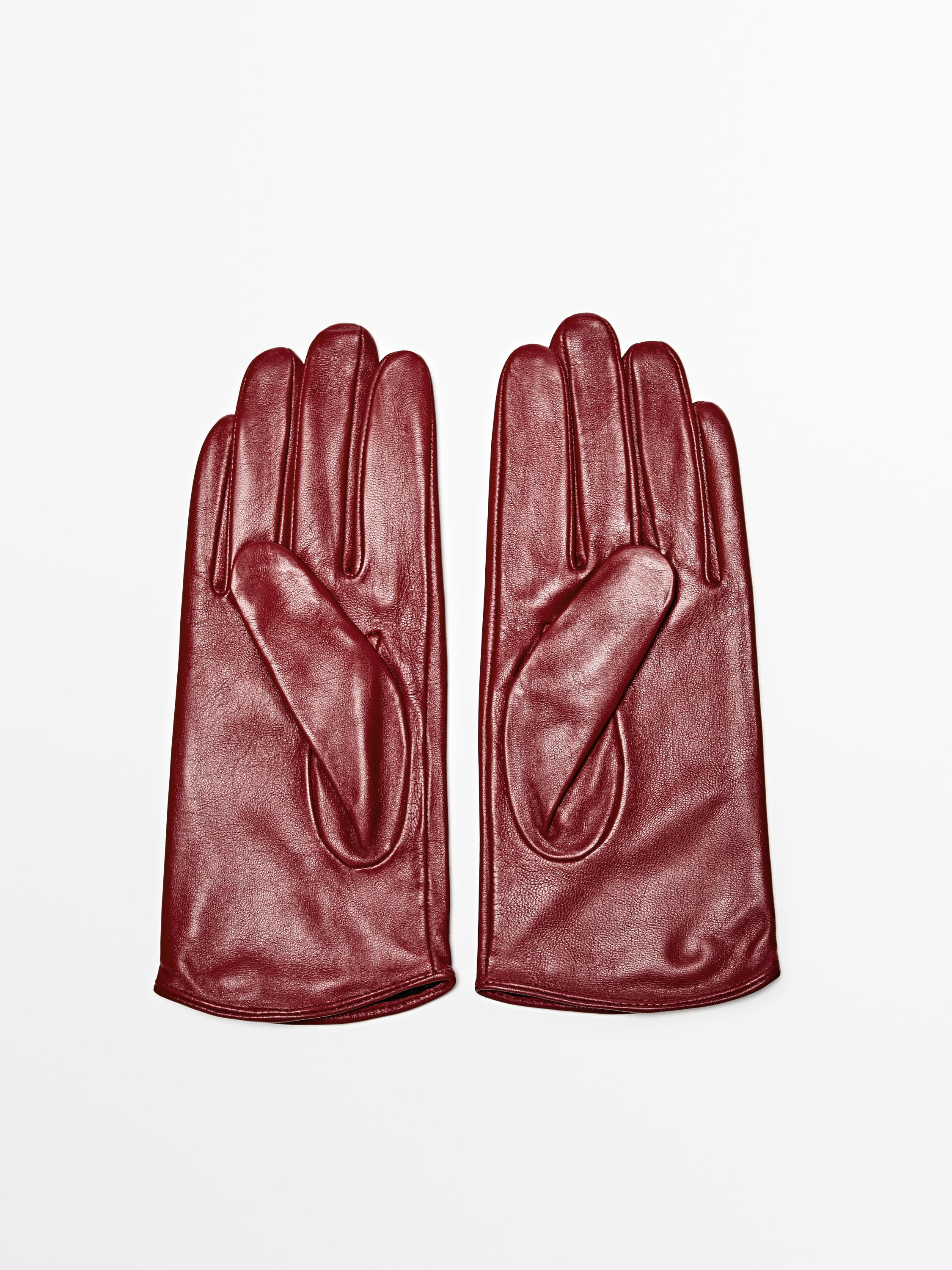 Nappa leather gloves | Massimo Dutti UK