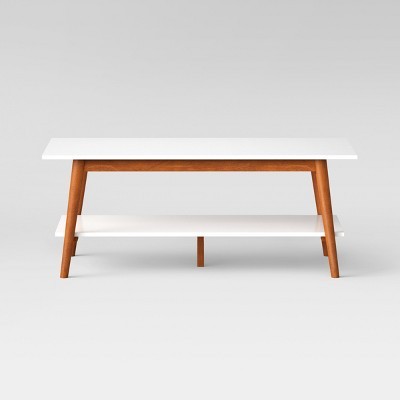 Amherst Mid Century Modern Two-Tone Coffee Table -White/Brown - Project 62™ | Target