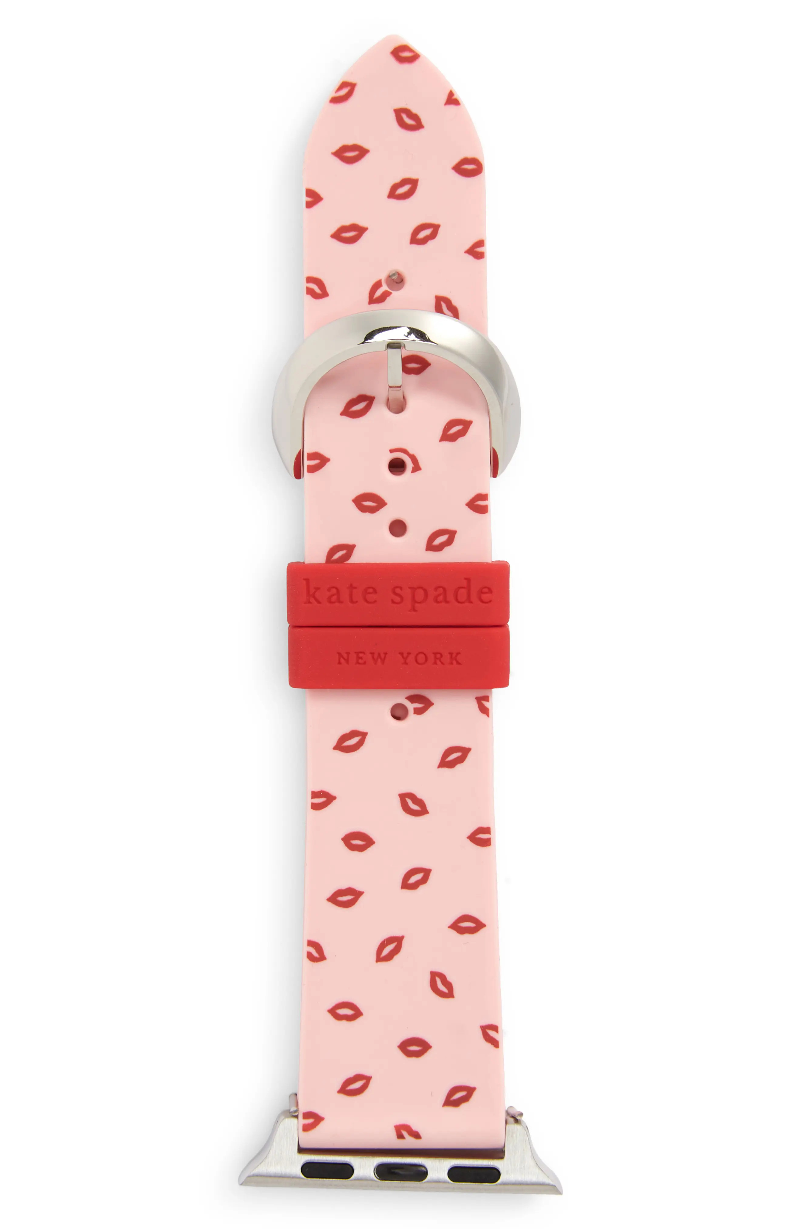 kate spade new york valentines lips apple watch(R) band, 38mm in Pink at Nordstrom | Nordstrom
