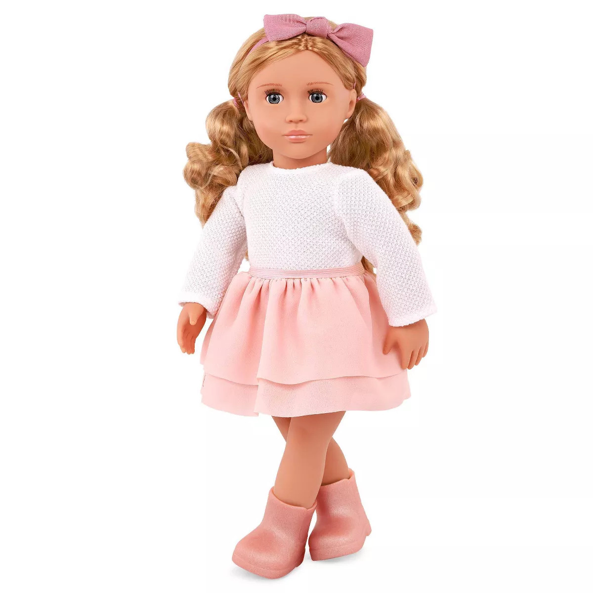 Our Generation Effie 18'' Fashion Doll Pink Bow & Skirt Outfit | Target