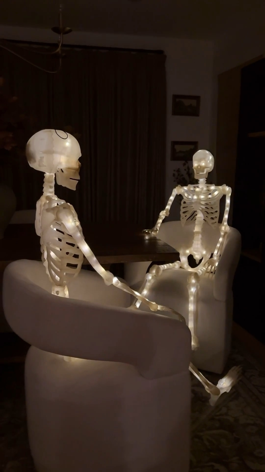 Get your own illuminated 5 ft weatherproof poseable skeleton for under $35! They come with a string attached so you can hang them. With a touch of a button there are several settings. I can’t wait to have these outside for Halloween.  Batteries included. These beauties won’t last. Snag yours now and be the talk of the neighborhood. 💀💀

Halloween decor | fall decor 

#LTKSeasonal #LTKFindsUnder50 #LTKHome