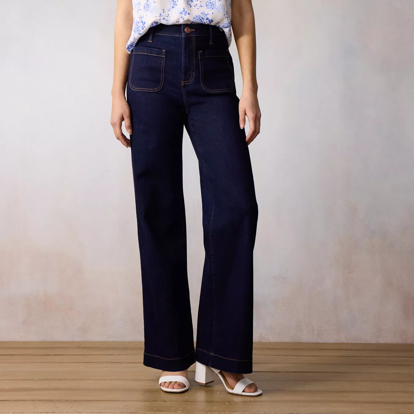 Women's LC Lauren Conrad Super High Rise Wide Leg Jeans | Kohl's
