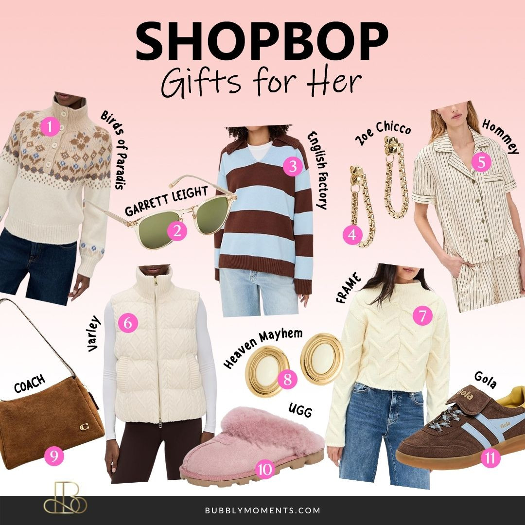 Sharing my favourite Shopbop Gifts for Her—perfect pieces for the woman who deserves something special this season. These picks are stylish, thoughtful, and so easy to pair with anyone’s lifestyle, whether she’s into cosy essentials, chic accessories, beauty must-haves, or everyday luxuries. I love curating items that feel premium, timeless, and gift-ready, so you can scroll, click, and shop without overthinking. If you’re still building your holiday list, these finds are guaranteed to make gifting a lot easier. Save this for later and check out the links on my LTK to browse every option I’ve uploaded. Happy gifting and happy shopping! ✨🎁
#LTKGiftGuide #LTKHoliday #LTKSeasonal #Shopbop #GiftsForHer #HolidayGifting #GiftGuide #TrendingNow #GiftIdeasForHer #HolidayEssentials #FashionFinds #ChicStyle #GiftInspo #HolidayEdit 

 
