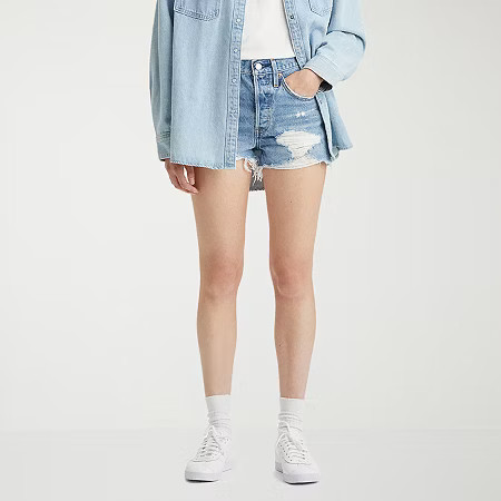 Levi's Womens High Rise Denim Short, 26, Blue | JCPenney