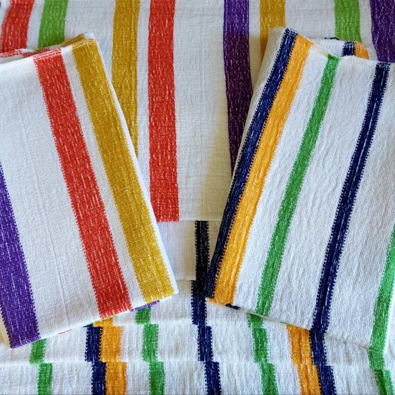 Beautiful 1960s French Vintage Floral Terry Cotton Tea Towels | Etsy | Etsy (US)