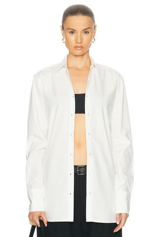 Eterne Button Down Shirt in White | FWRD 