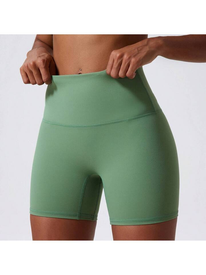 1pc High-Elastic Naked Feeling Yoga Shorts Suitable For Running, Gym, Cycling, Sweat Wicking, Bre... | SHEIN