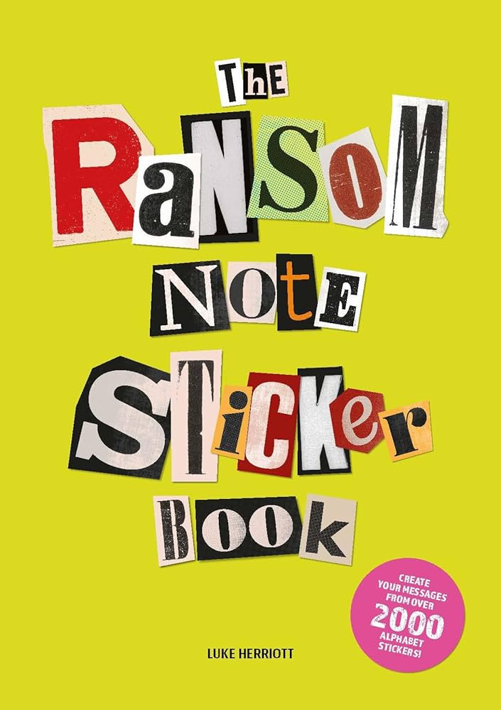 The Ransom Note Sticker Book: Thousands of letters for your anonymous messages | Amazon (US)