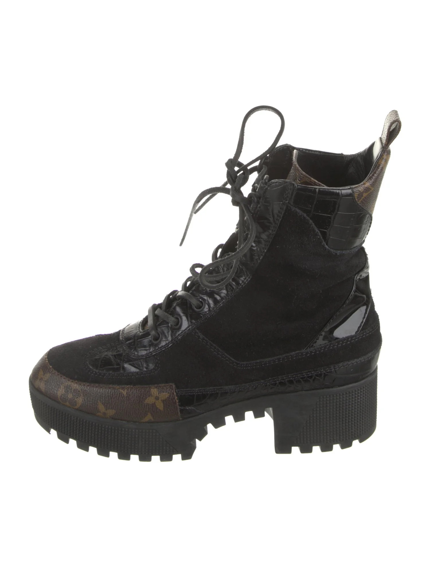 Suede Combat Boots | The RealReal