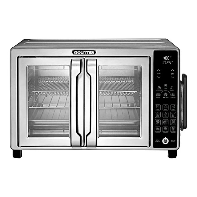 Gourmia 6-Slice Digital Toaster Oven Air Fryer, with 18 One-Touch Presets & Temp Probe, Stainless... | Walmart (US)