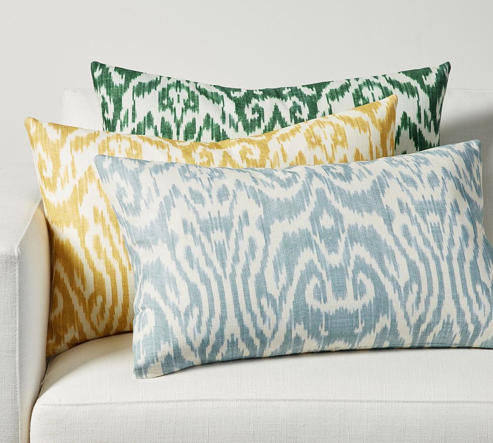 Vega Ikat Lumbar Pillow | Pottery Barn (US)