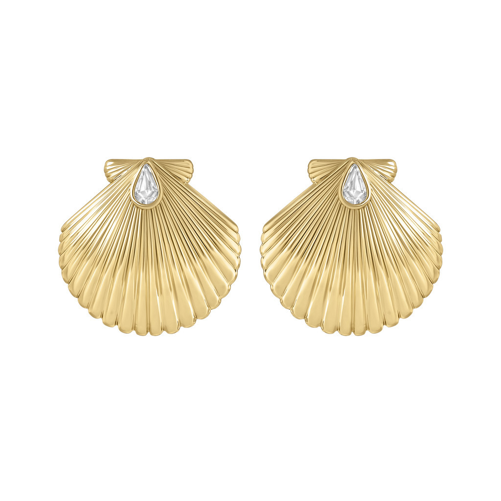 Electric Picks Beach Girl Shell Earrings in Gold at Nordstrom | Nordstrom