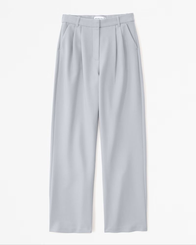 Curve Love A&F Sloane Tailored Pant | Abercrombie & Fitch (US)