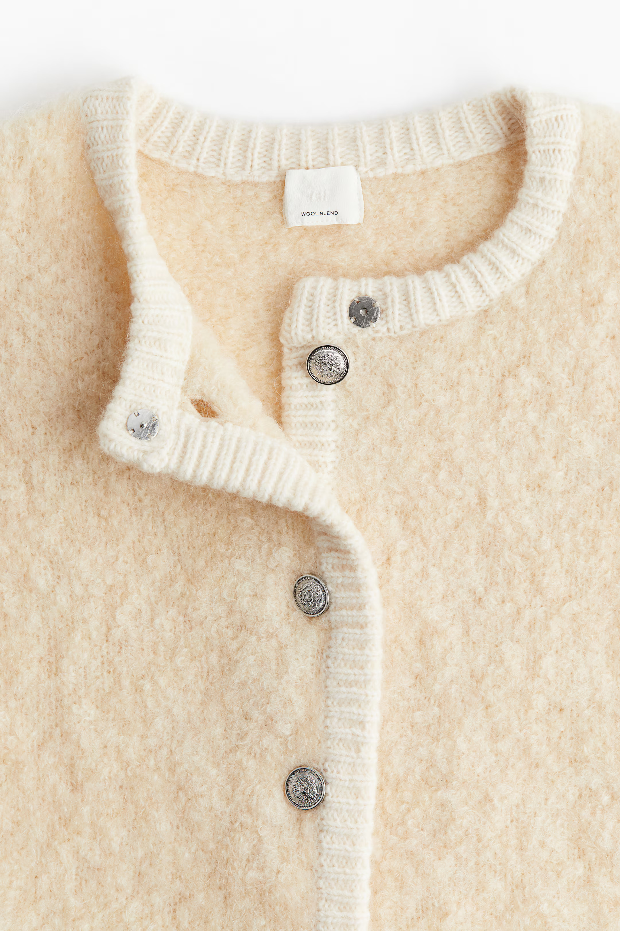 Wool-Blend Bouclé Cardigan | H&M (US + CA)