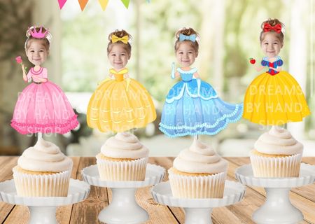THE ORIGINAL Custom Photo Princess Cupcake Toppers, Personalised Face Cupcake Toppers,  Princess Party Decor

#LTKparties #LTKkids #LTKstyletip