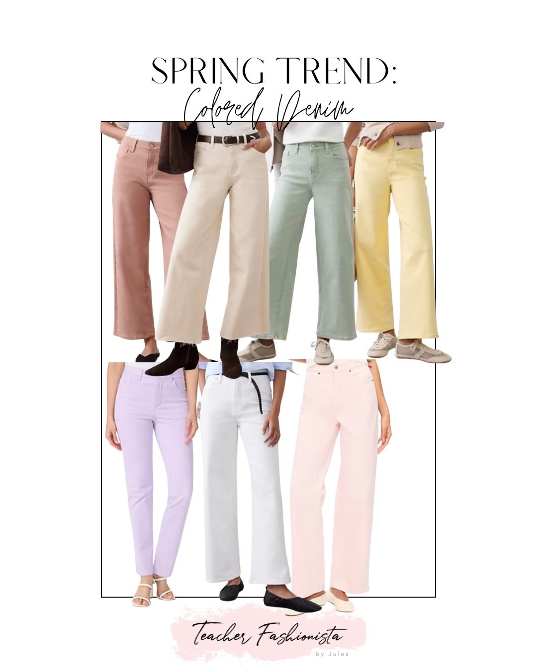 Spring denim / trending jeans for spring 🤍

(Perfect teacher jeans to wear with your graphic tshirts or sweatshirts!)

#LTKSaleAlert #LTKSeasonal #LTKWorkwear