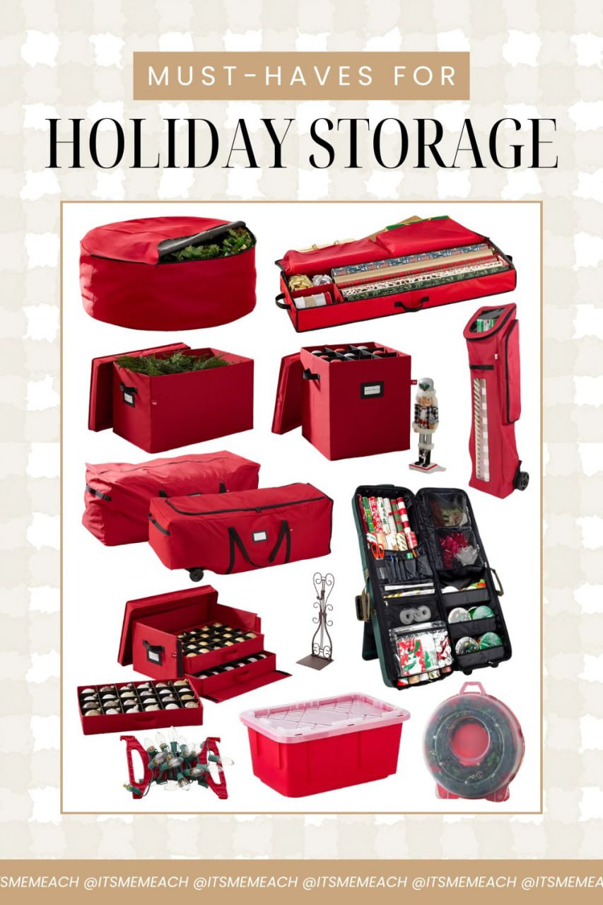 If you’re organizing holiday decor this year, these storage must-haves make everything so much easier. From wreath containers to ornament organizers and wrapping-paper caddies, these are the items that keep your decorations protected and your garage looking tidy all year long. 

 #LTKHoliday #LTKHome #LTKFindsUnder100