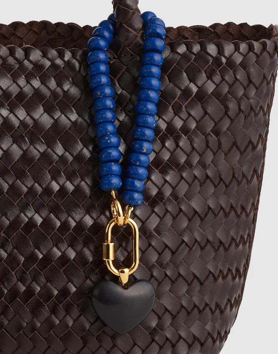 Beaded Heart Carabiner Bag Charm | Madewell