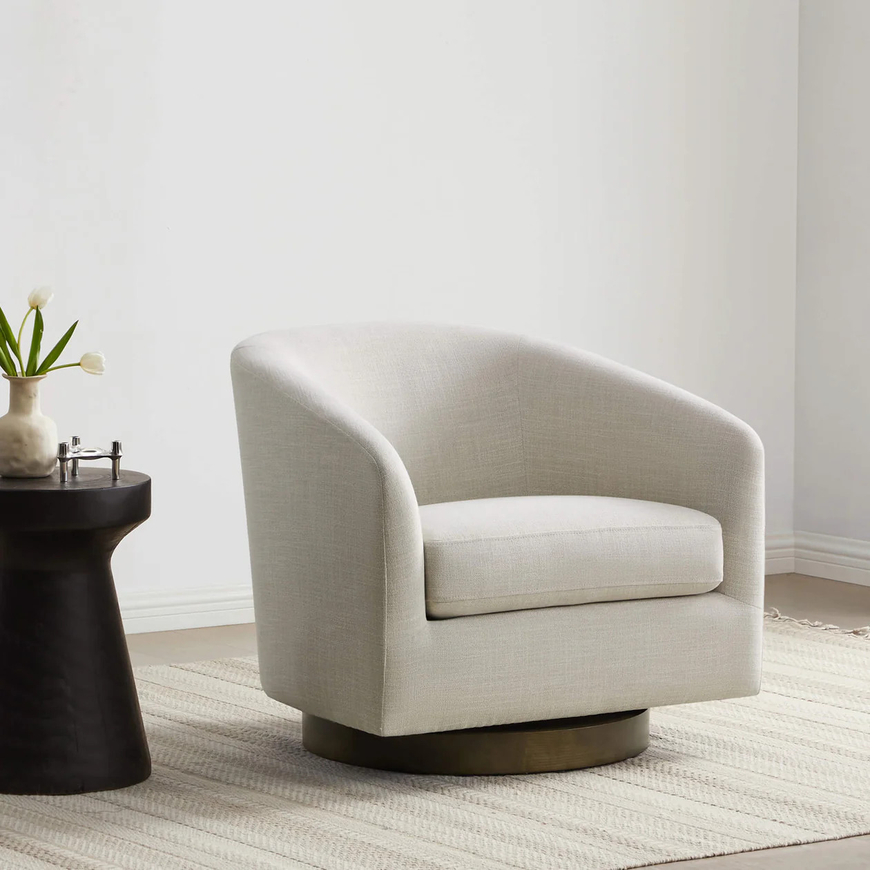 Modern Accent Chairs with Arms | Performance Fabric Living Room Chairs | Chita
