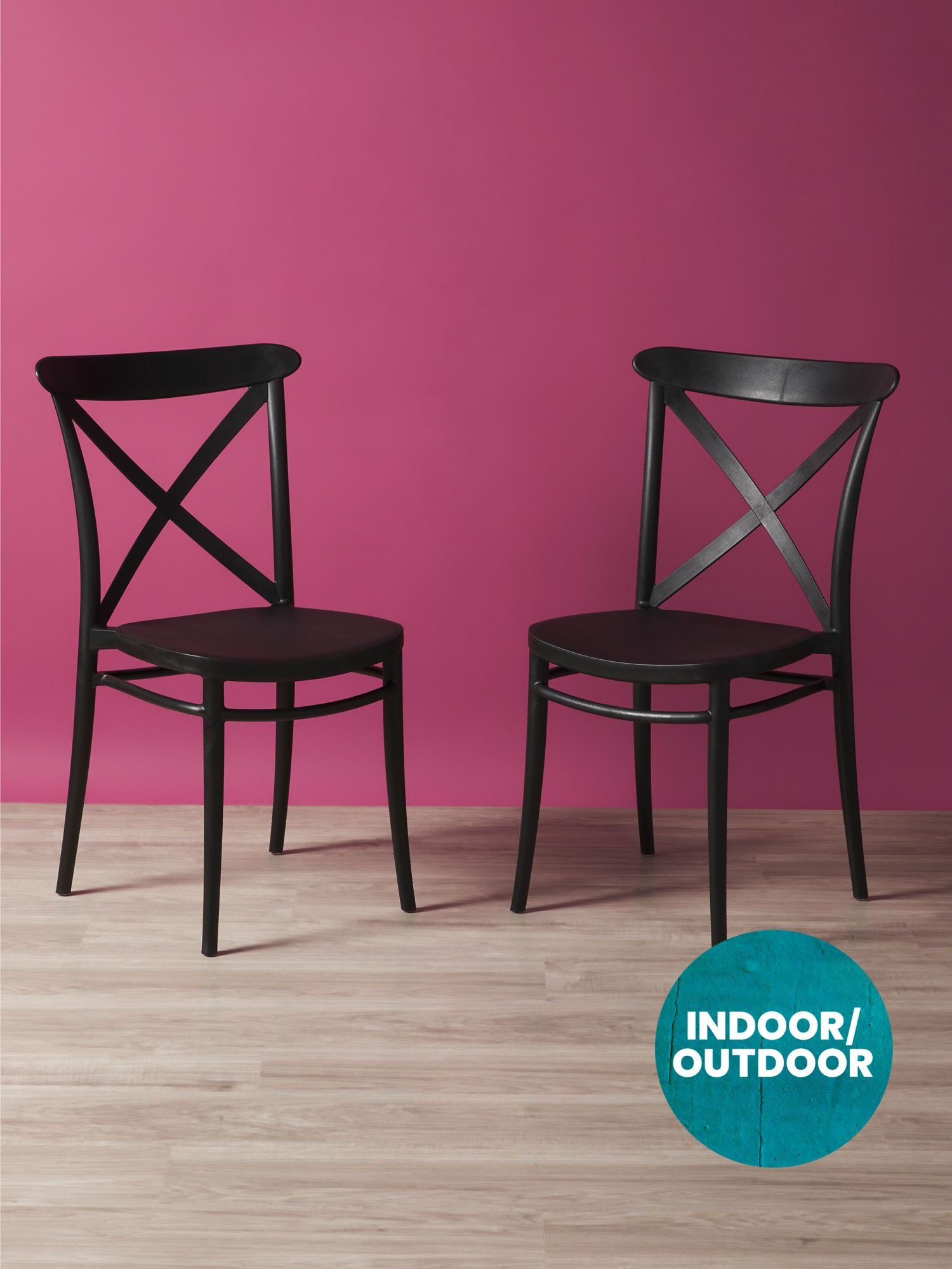 Made In Turkey 2pk Indoor Outdoor Cross Chair Set | Outdoor | HomeGoods | HomeGoods